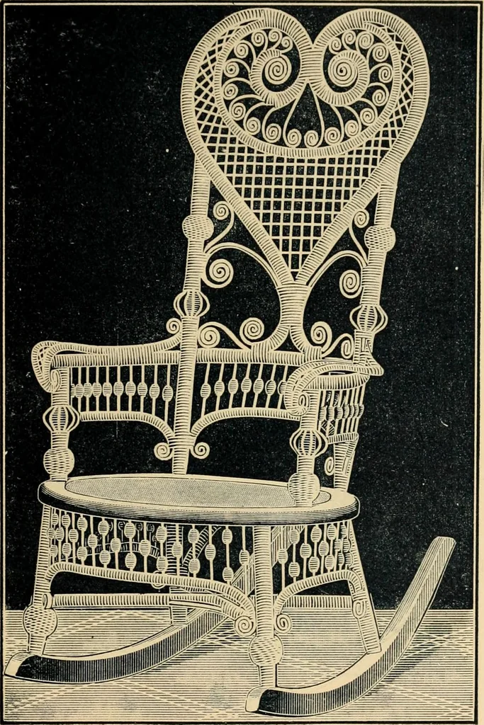 An illustration from Catalogue of rattan and reed furniture, 1891, leaf 30