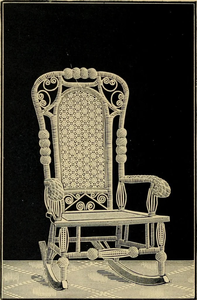 An illustration from Catalogue of rattan and reed furniture, 1891, leaf 31