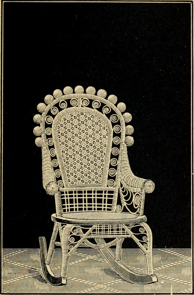 An illustration from Catalogue of rattan and reed furniture, 1891, leaf 32