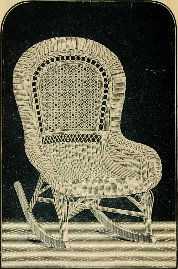 An illustration from Catalogue of rattan and reed furniture, 1891, leaf 33