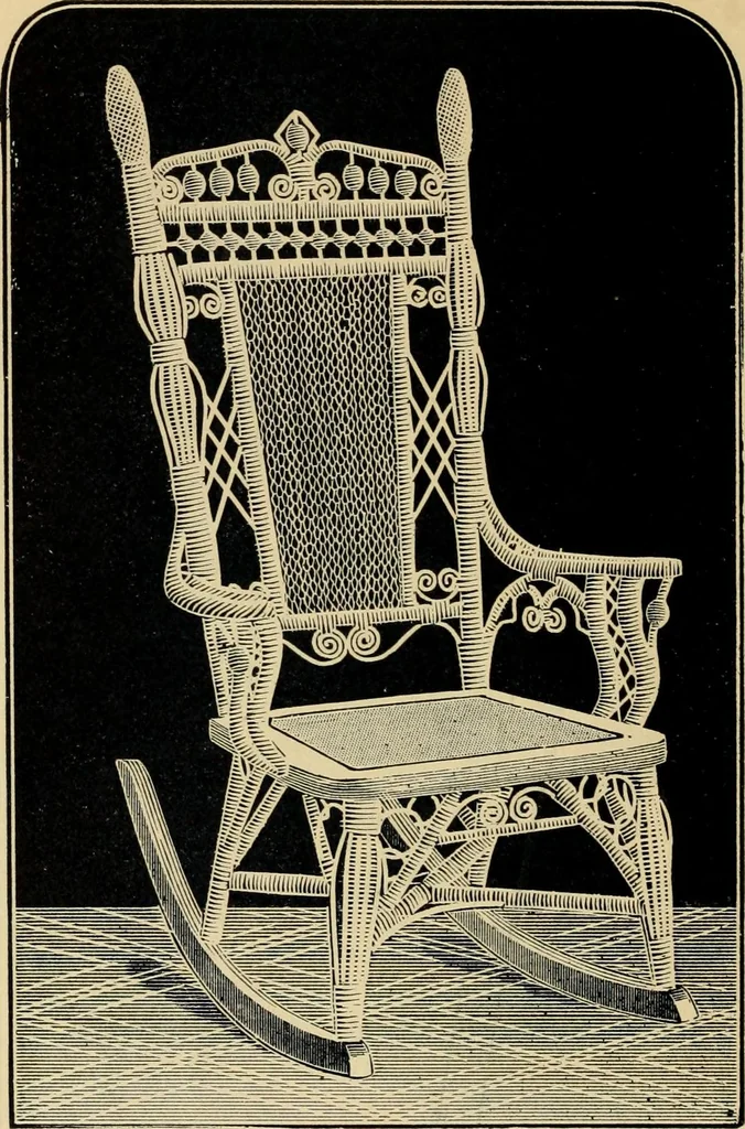 An illustration from Catalogue of rattan and reed furniture, 1891, leaf 35