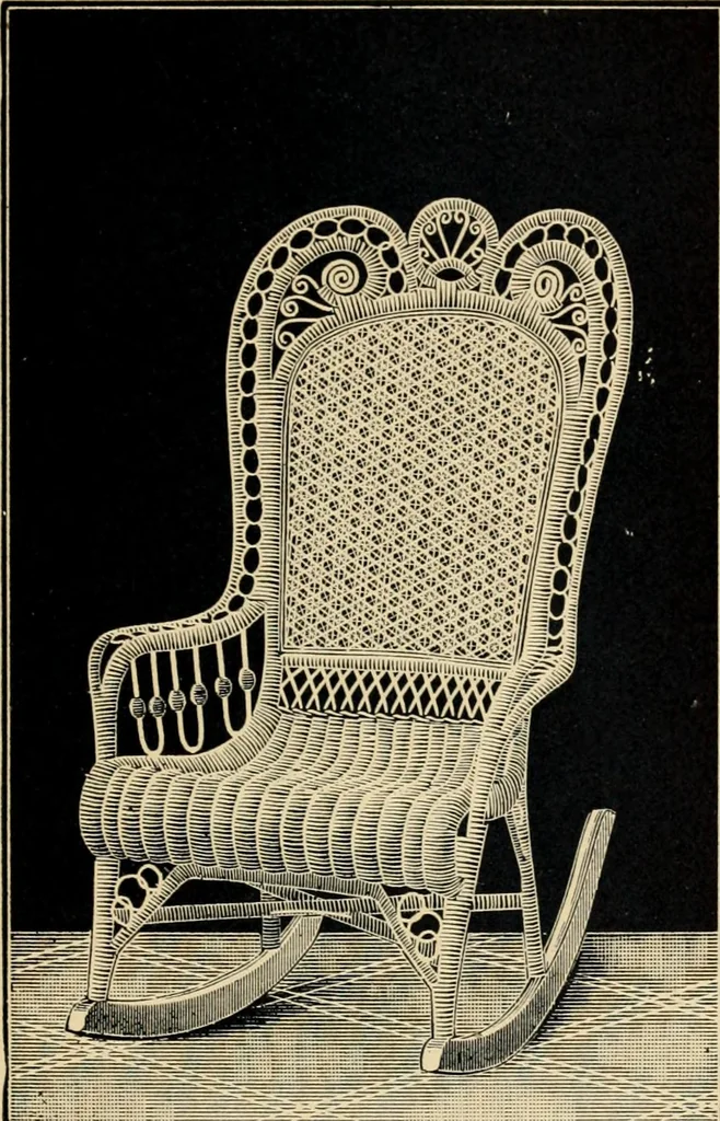 An illustration from Catalogue of rattan and reed furniture, 1891, leaf 36