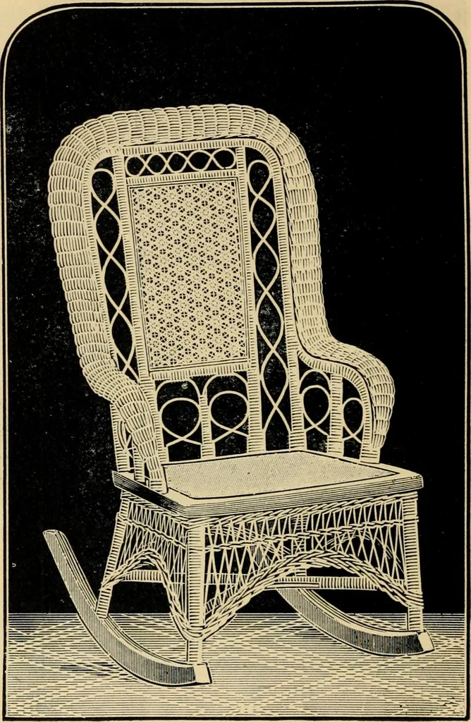 An illustration from Catalogue of rattan and reed furniture, 1891, leaf 39