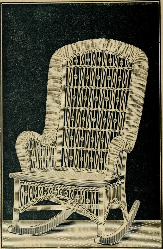 An illustration from Catalogue of rattan and reed furniture, 1891, leaf 41