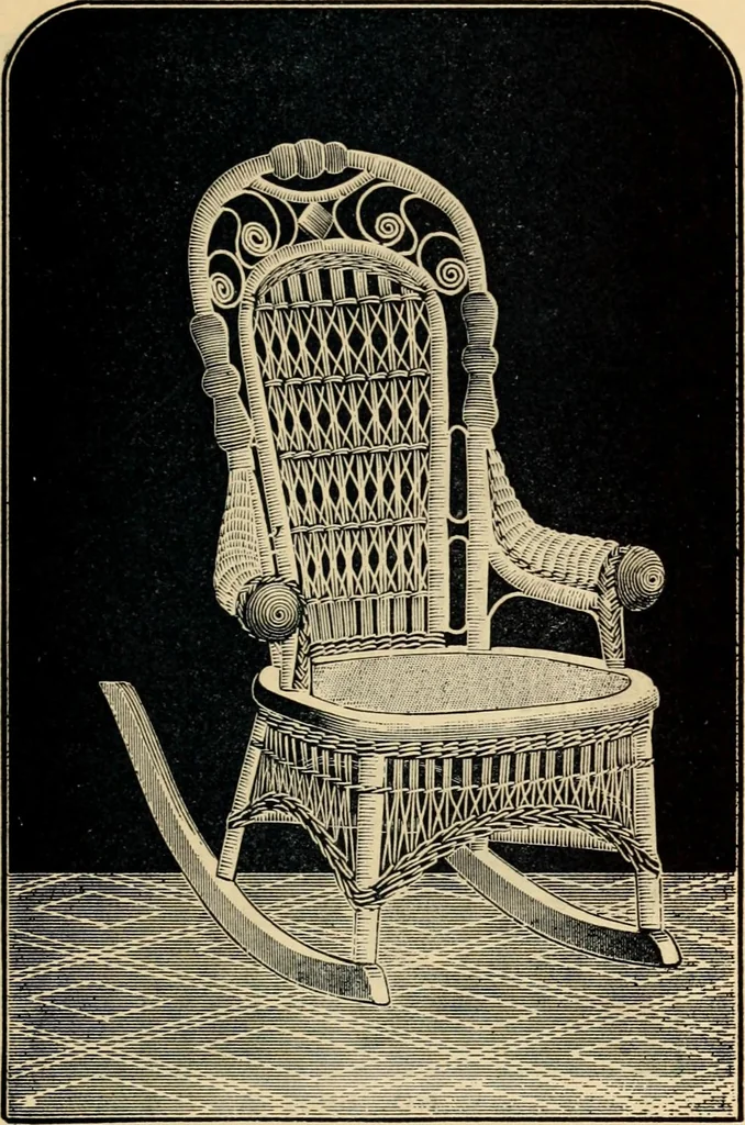 An illustration from Catalogue of rattan and reed furniture, 1891, leaf 42