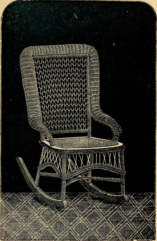 An illustration from Catalogue of rattan and reed furniture, 1891, leaf 44