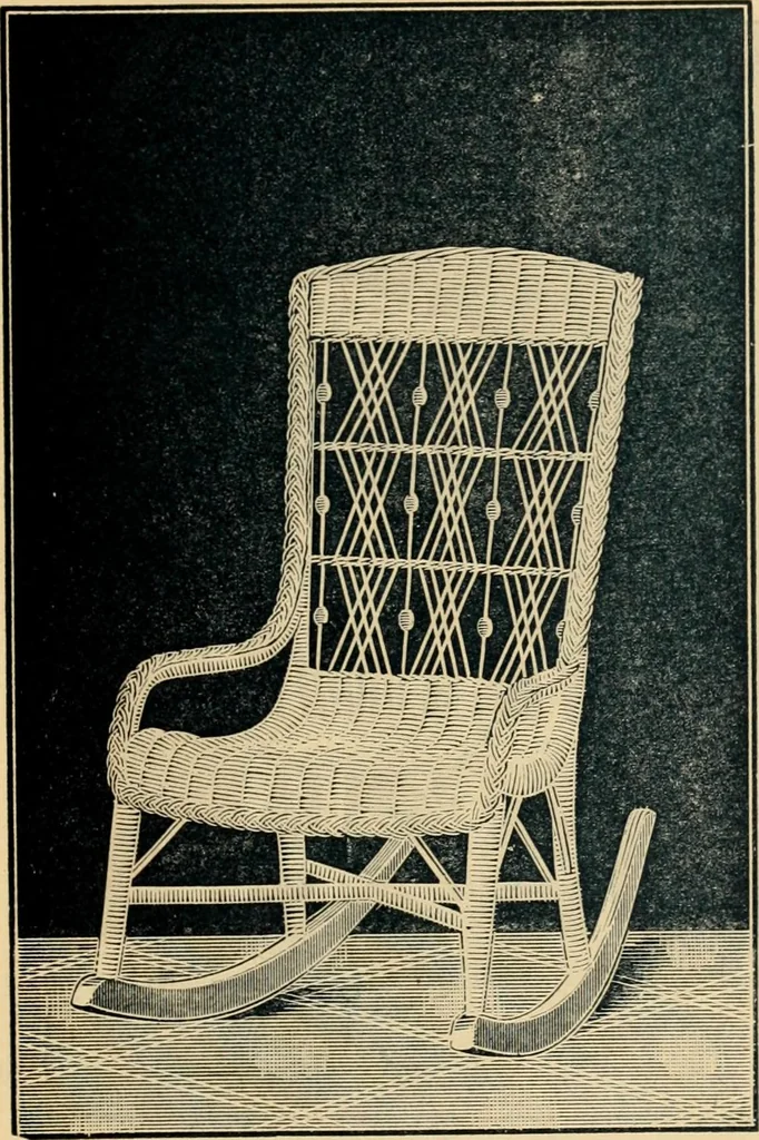 An illustration from Catalogue of rattan and reed furniture, 1891, leaf 46