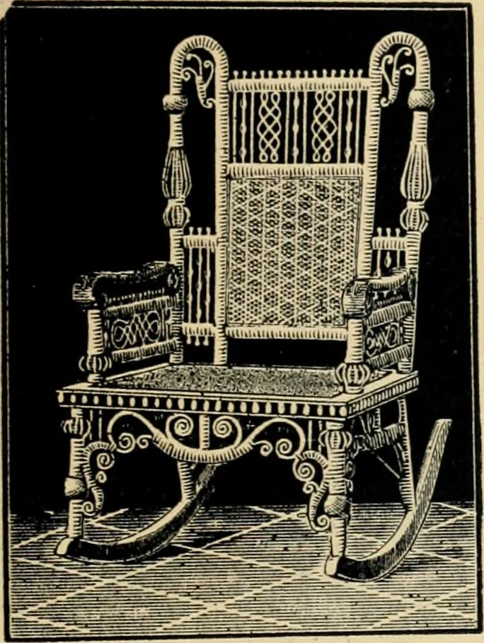 An illustration from Catalogue of rattan and reed furniture, 1891, leaf 56
