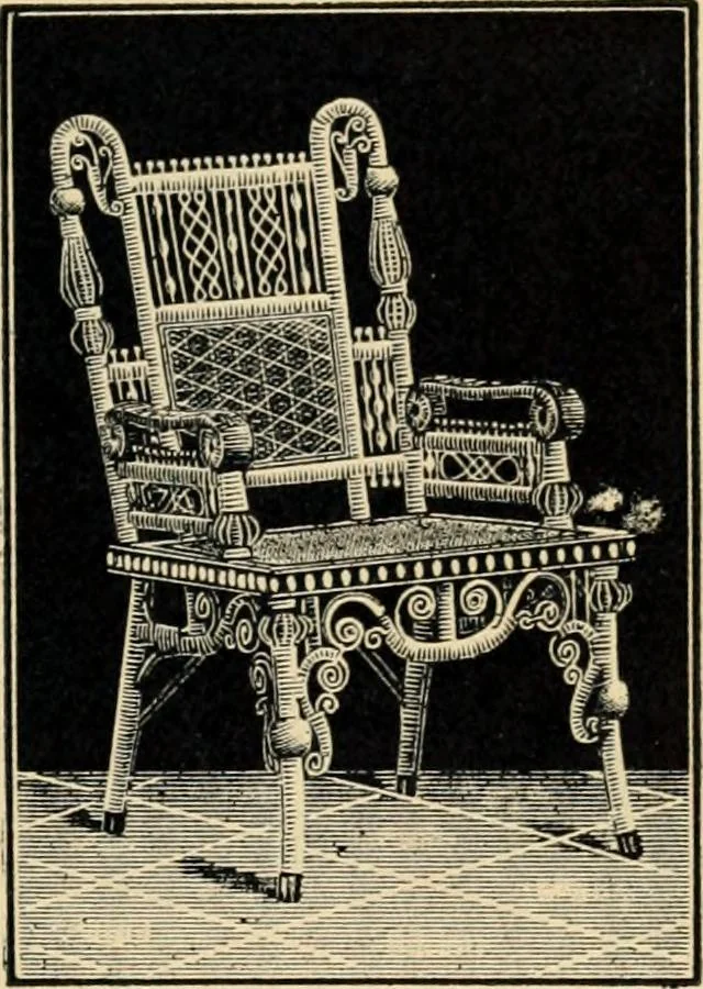An illustration from Catalogue of rattan and reed furniture, 1891, leaf 56