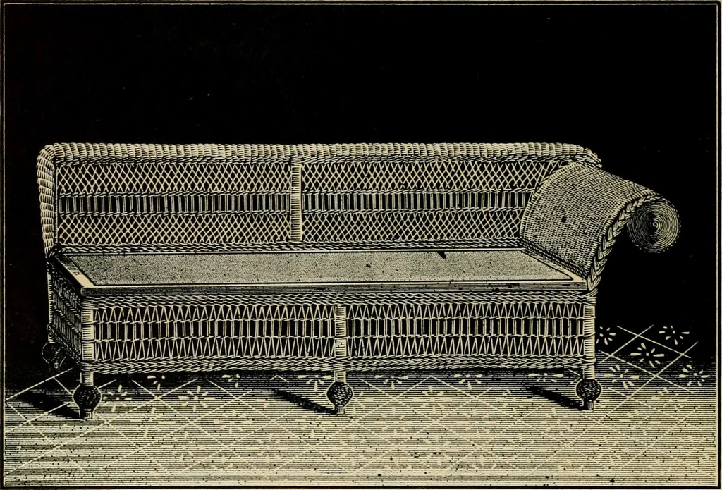 An illustration from Catalogue of rattan and reed furniture, 1891, leaf 59