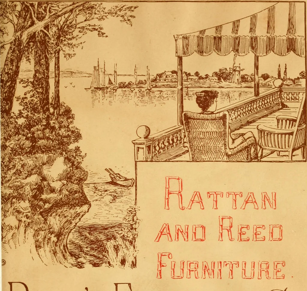 An illustration from Catalogue of rattan and reed furniture, 1891, leaf 6