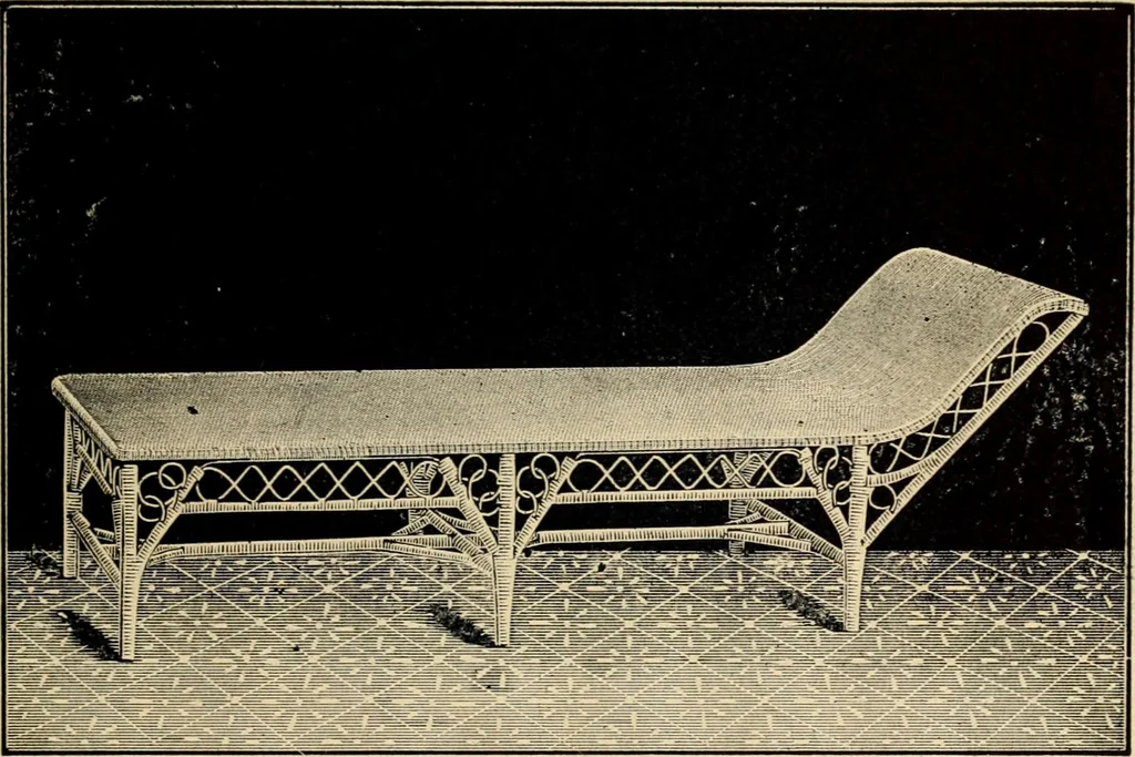 An illustration from Catalogue of rattan and reed furniture, 1891, leaf 60