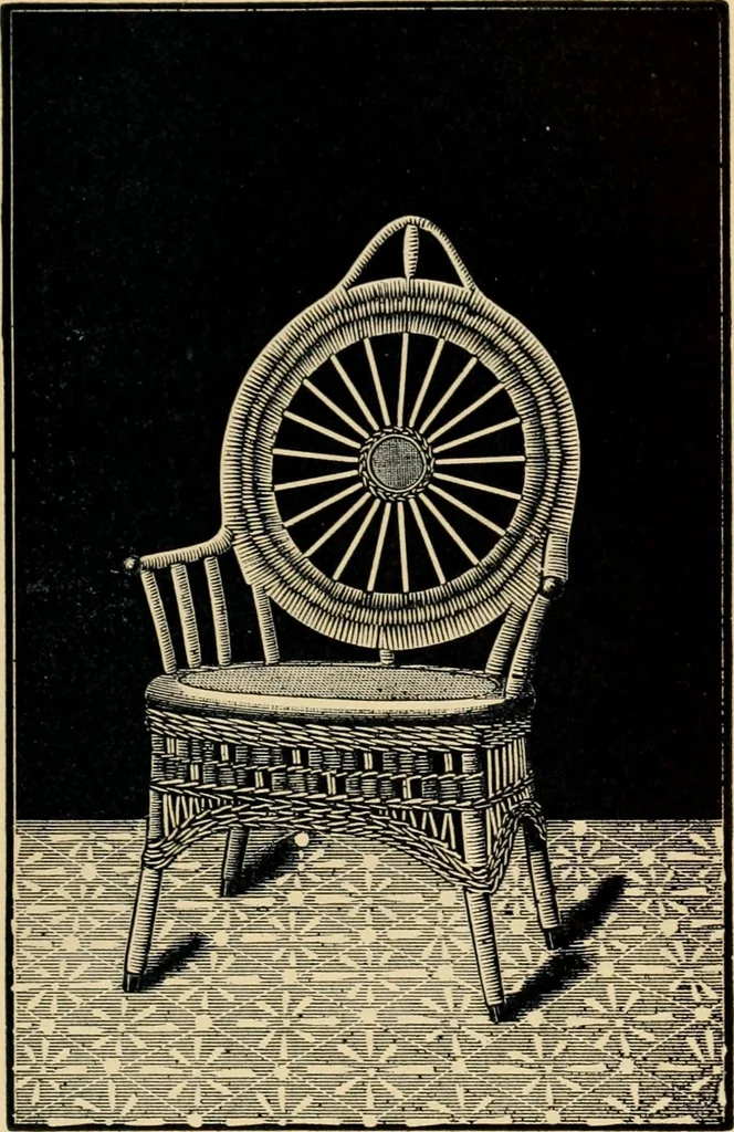An illustration from Catalogue of rattan and reed furniture, 1891, leaf 76
