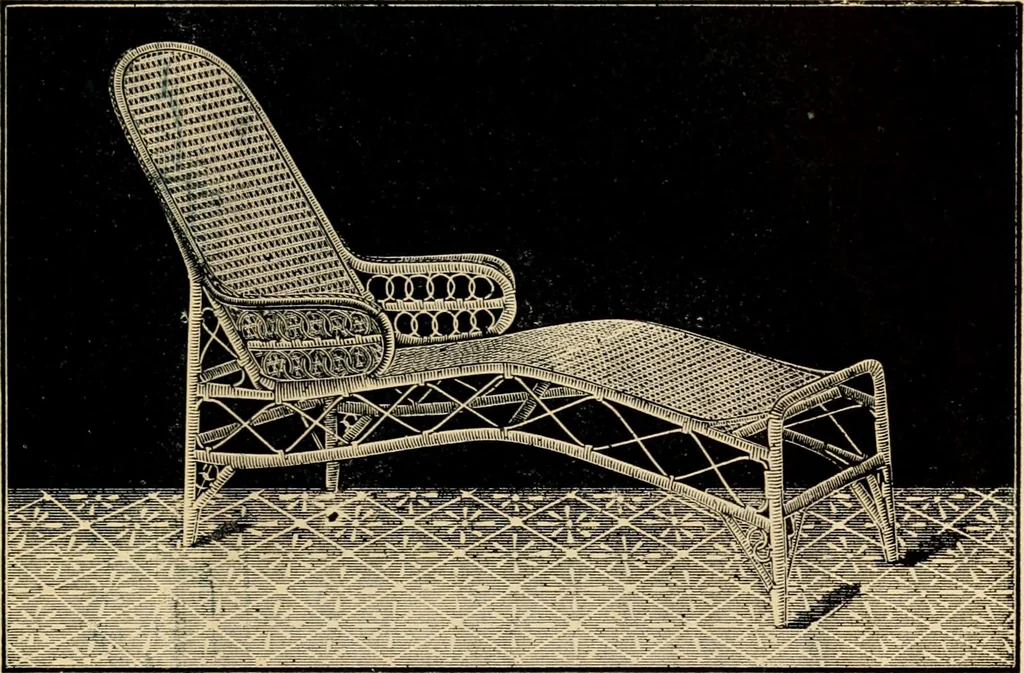 An illustration from Catalogue of rattan and reed furniture, 1891, leaf 80