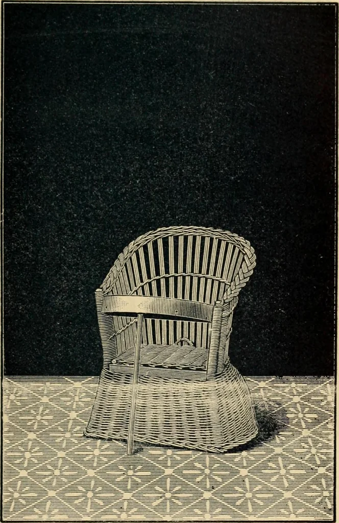 An illustration from Catalogue of rattan and reed furniture, 1891, leaf 82