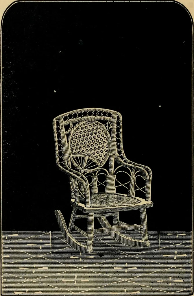 An illustration from Catalogue of rattan and reed furniture, 1891, leaf 83