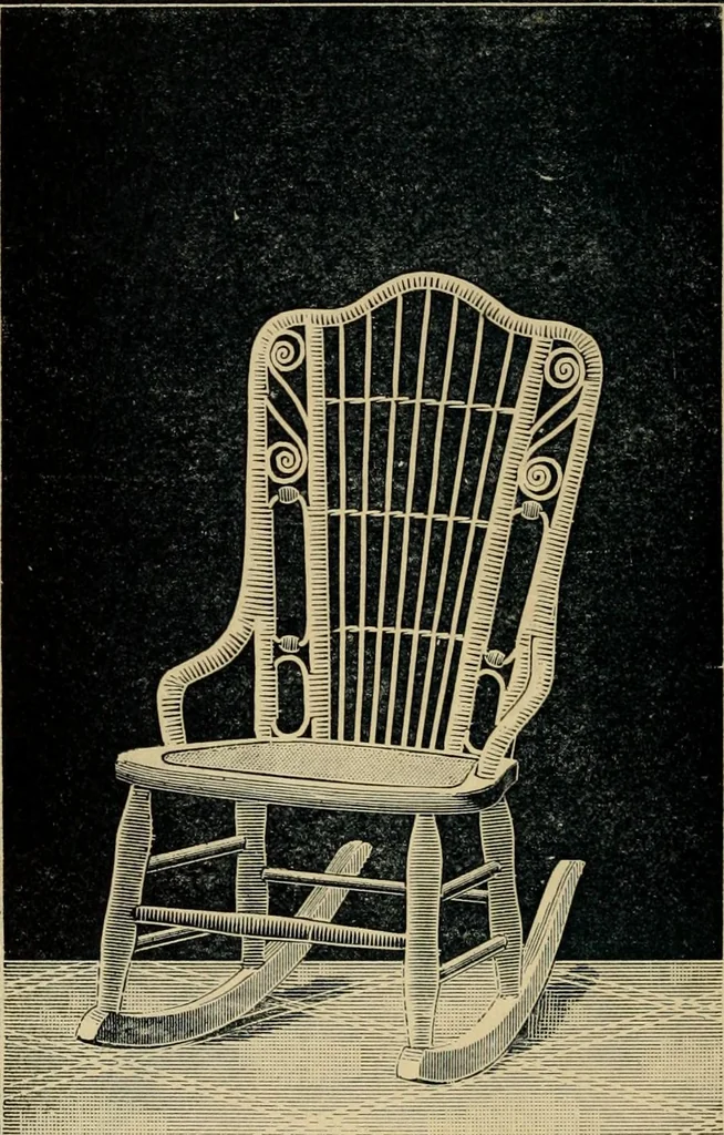 An illustration from Catalogue of rattan and reed furniture, 1891, leaf 85