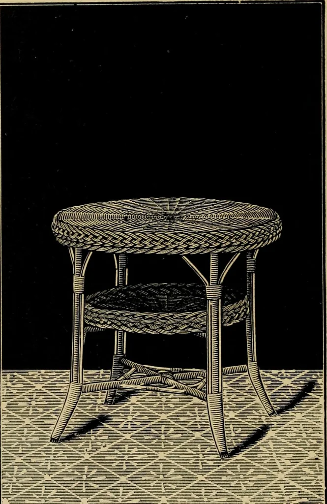 An illustration from Catalogue of rattan and reed furniture, 1891, leaf 95