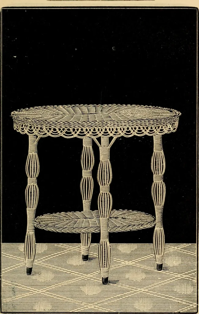 An illustration from Catalogue of rattan and reed furniture, 1891, leaf 96