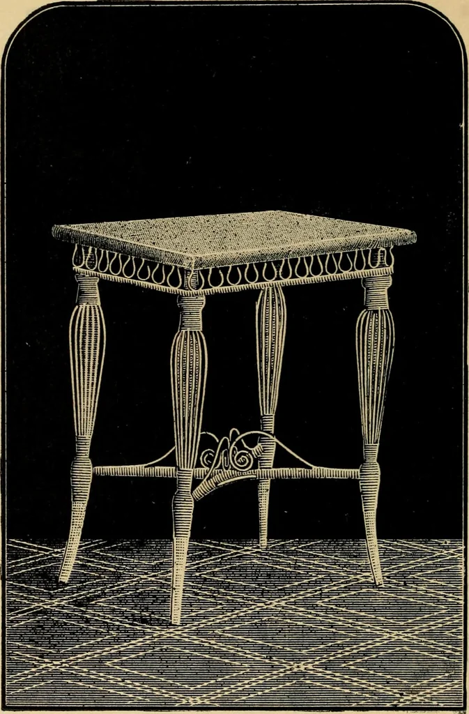 An illustration from Catalogue of rattan and reed furniture, 1891, leaf 97