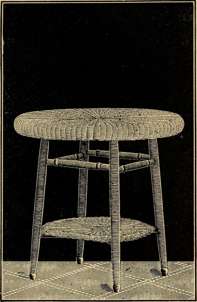 An illustration from Catalogue of rattan and reed furniture, 1891, leaf 98