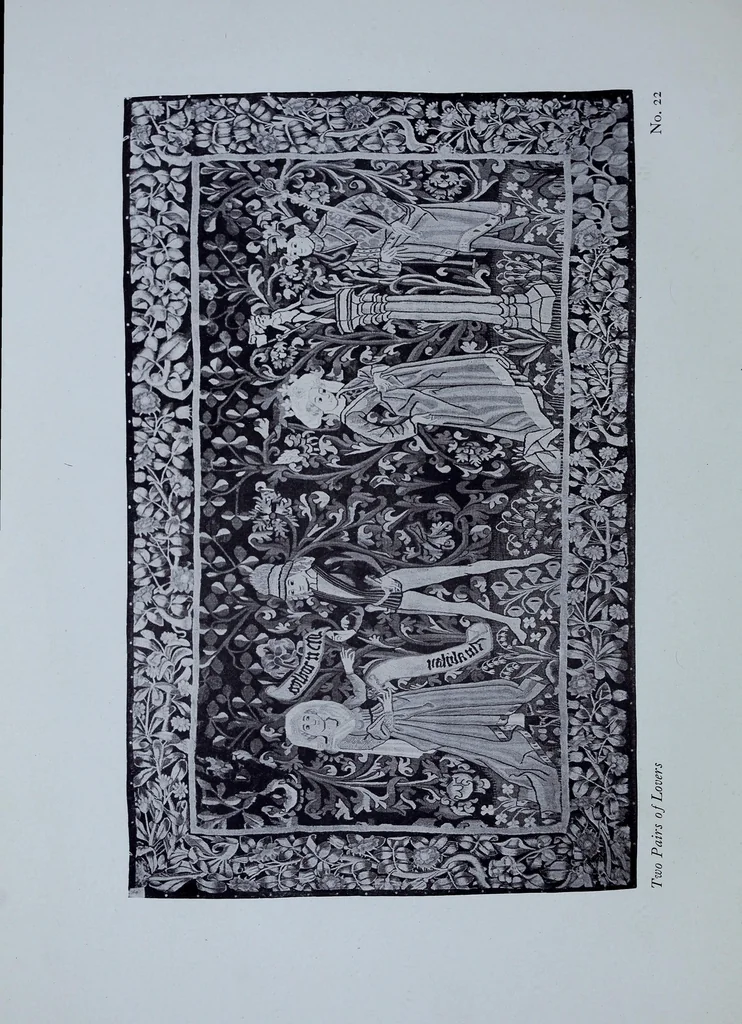 An illustration from Catalogue of the retrospective loan exhibition of European tapestries, 1922, leaf 56