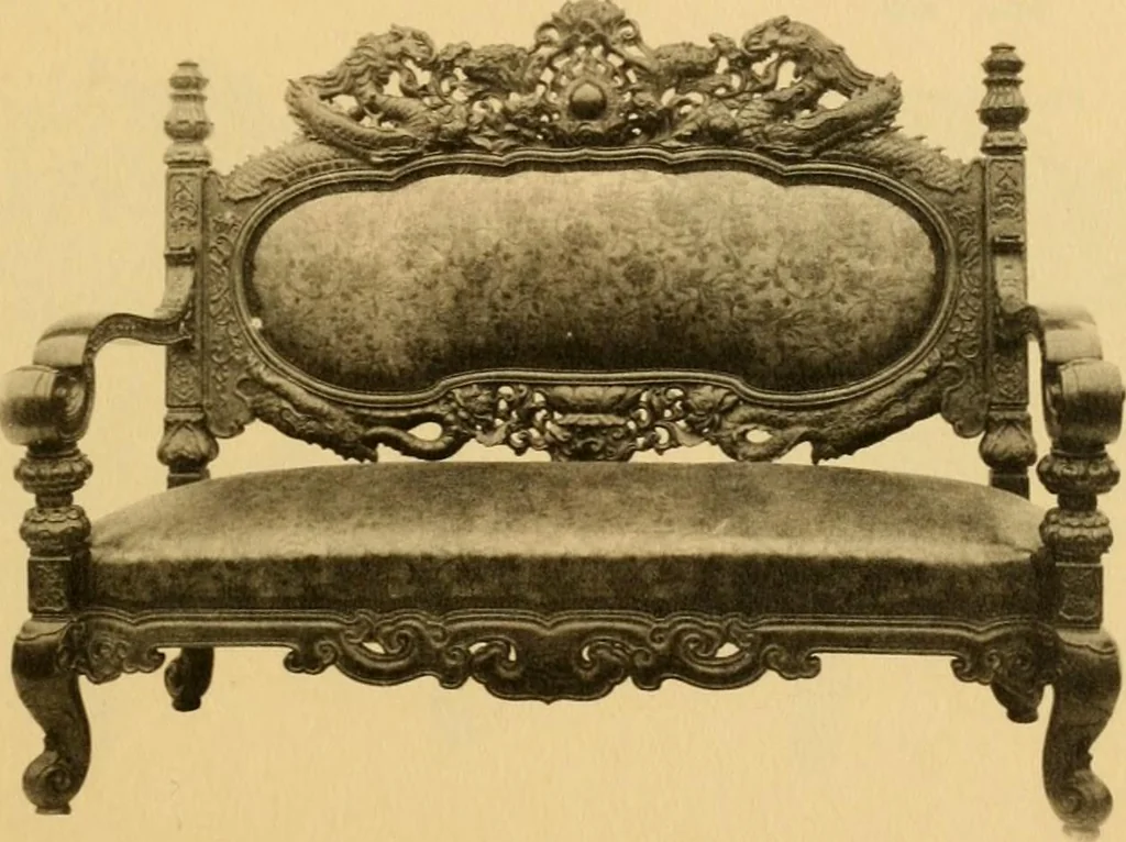 An illustration from Catalogue of room decorations and artistic furniture., 1905, leaf 18