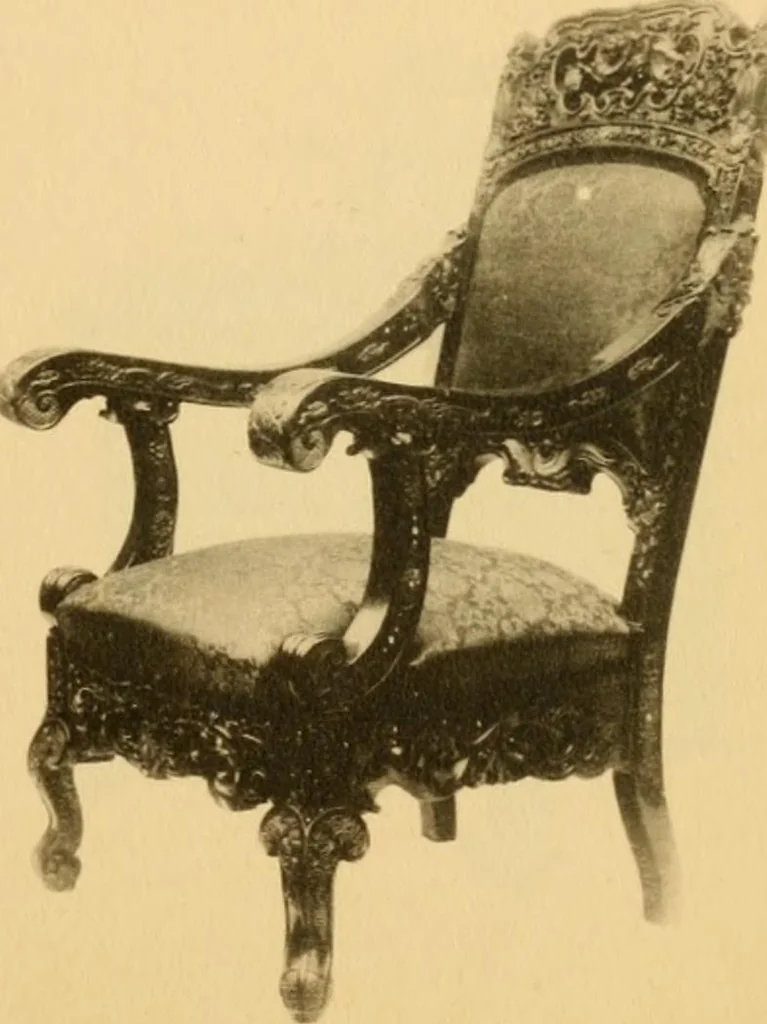 An illustration from Catalogue of room decorations and artistic furniture., 1905, leaf 26