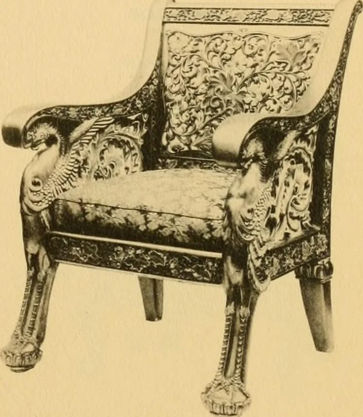 An illustration from Catalogue of room decorations and artistic furniture., 1905, leaf 28