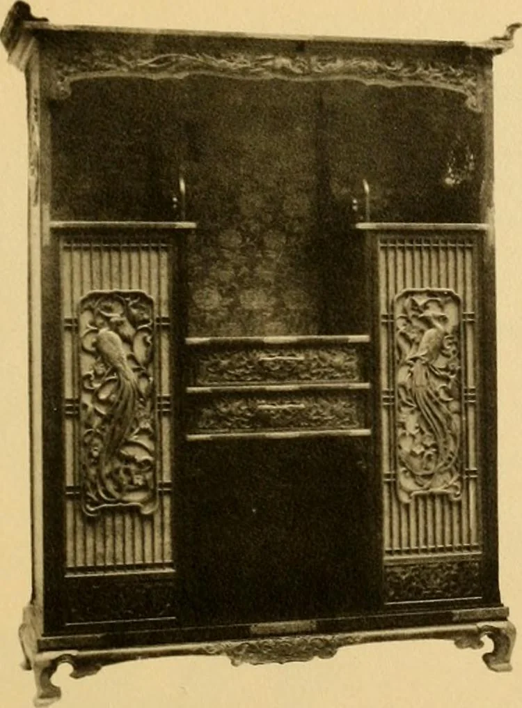 An illustration from Catalogue of room decorations and artistic furniture., 1905, leaf 34