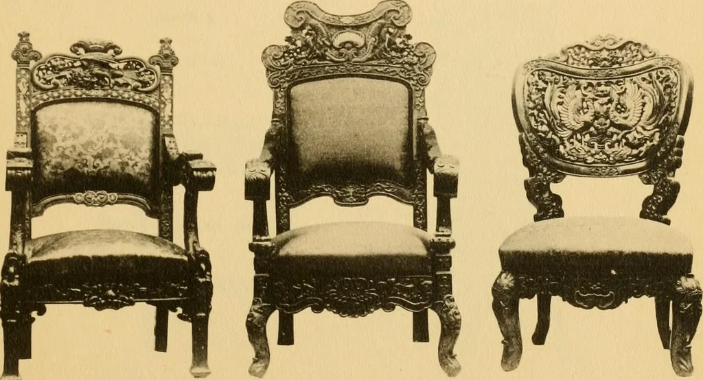 An illustration from Catalogue of room decorations and artistic furniture., 1905, leaf 38