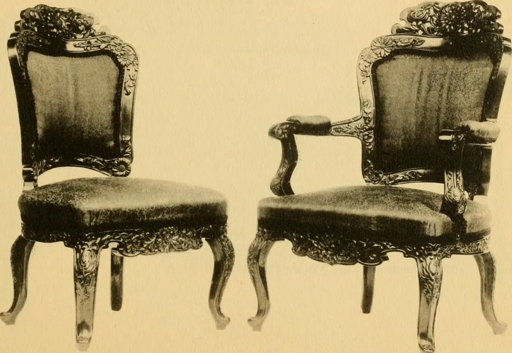 An illustration from Catalogue of room decorations and artistic furniture., 1905, leaf 44