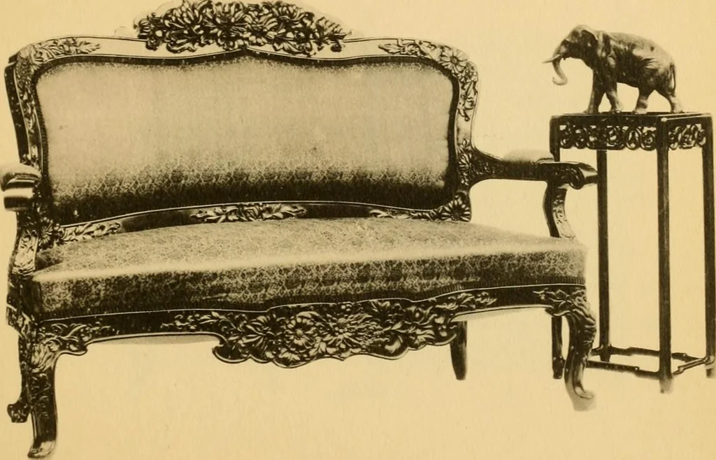 An illustration from Catalogue of room decorations and artistic furniture., 1905, leaf 46