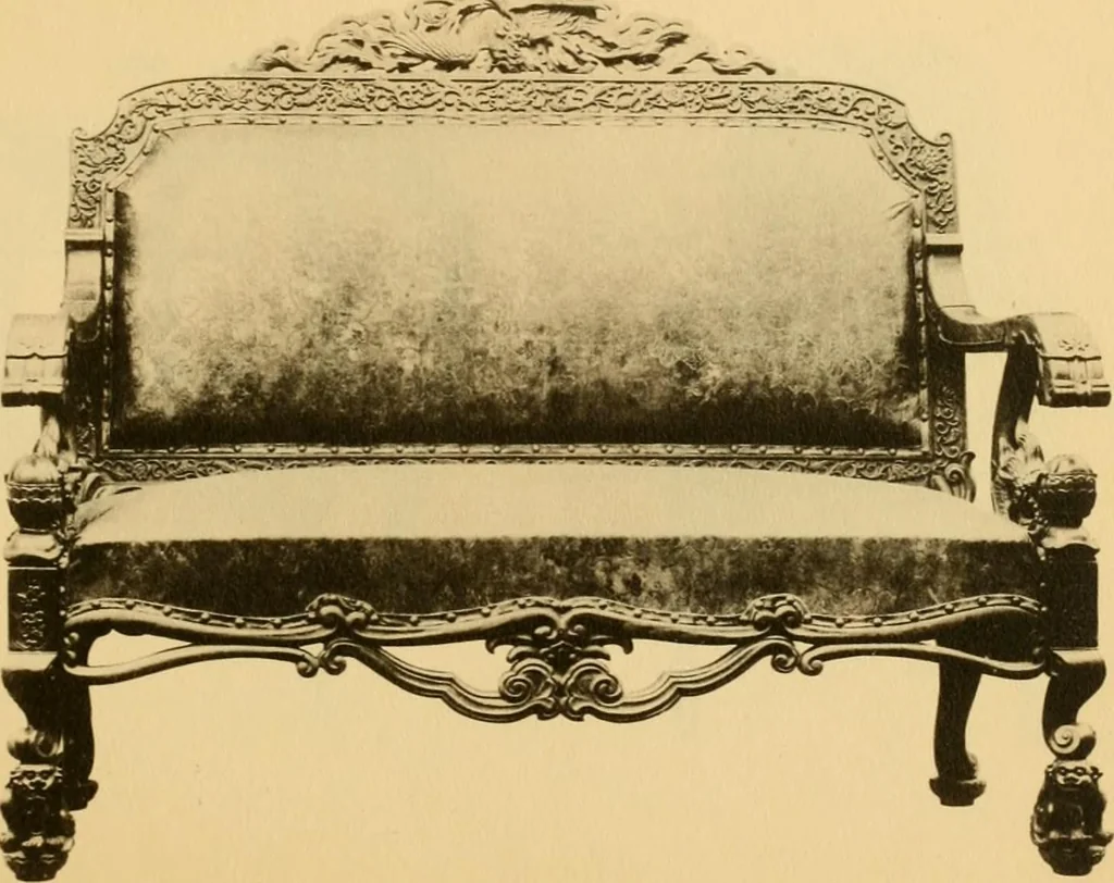 An illustration from Catalogue of room decorations and artistic furniture., 1905, leaf 50