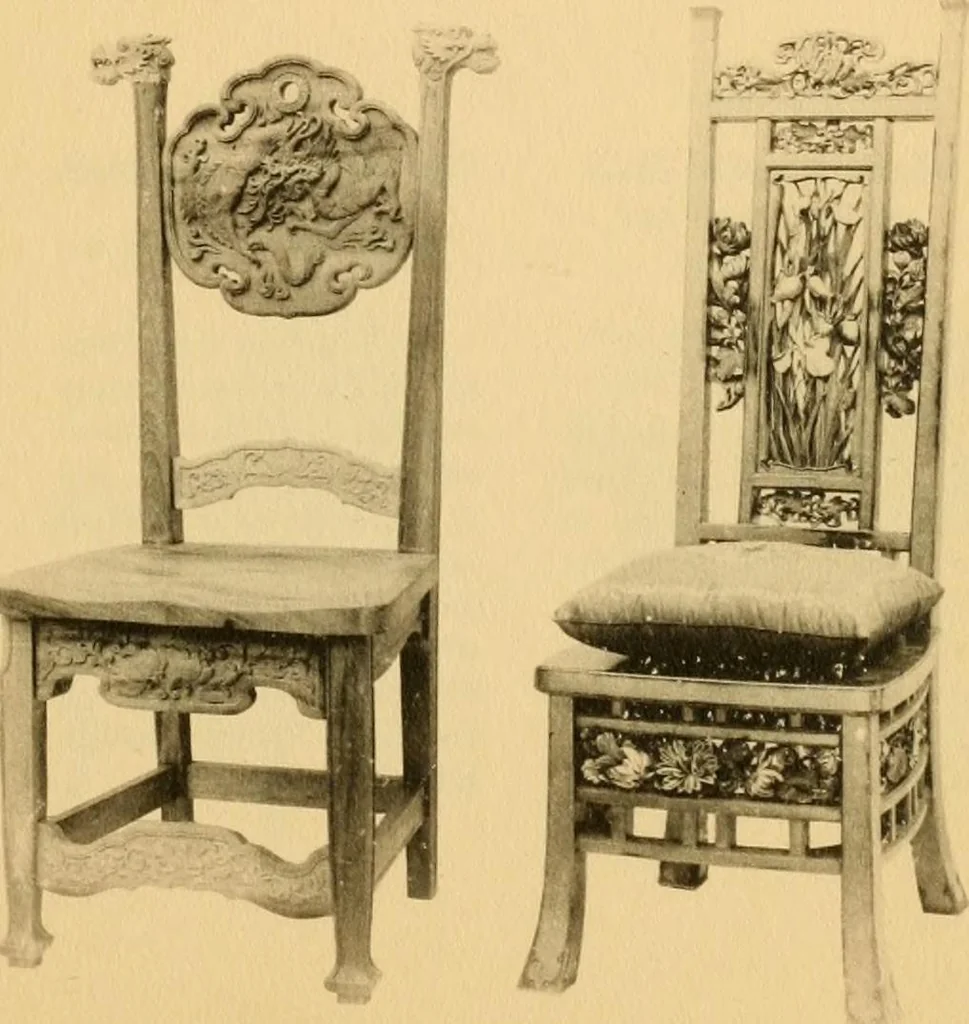 An illustration from Catalogue of room decorations and artistic furniture., 1905, leaf 62