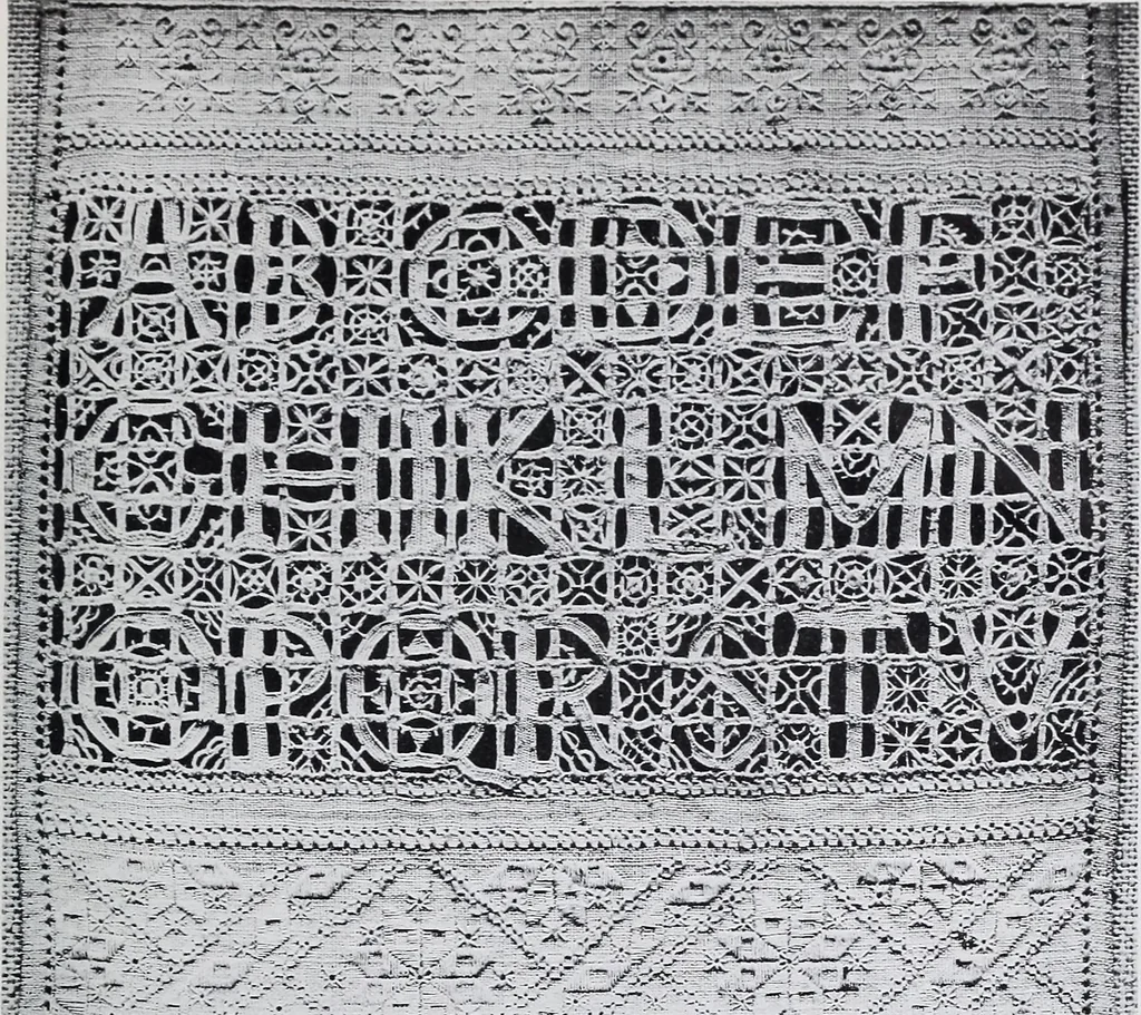 An illustration from Catalogue of samplers : with 16 illustrations, 1922, leaf 84