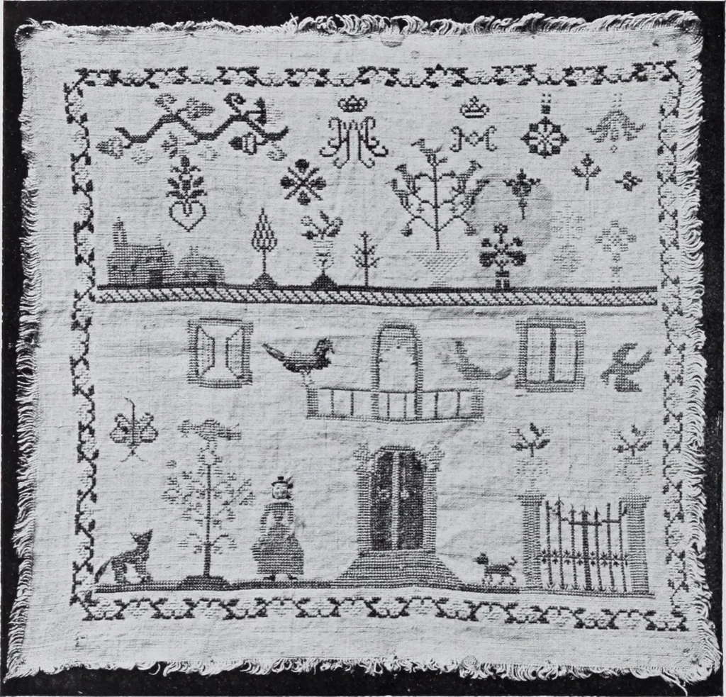 An illustration from Catalogue of samplers : with 16 illustrations, 1922, leaf 89