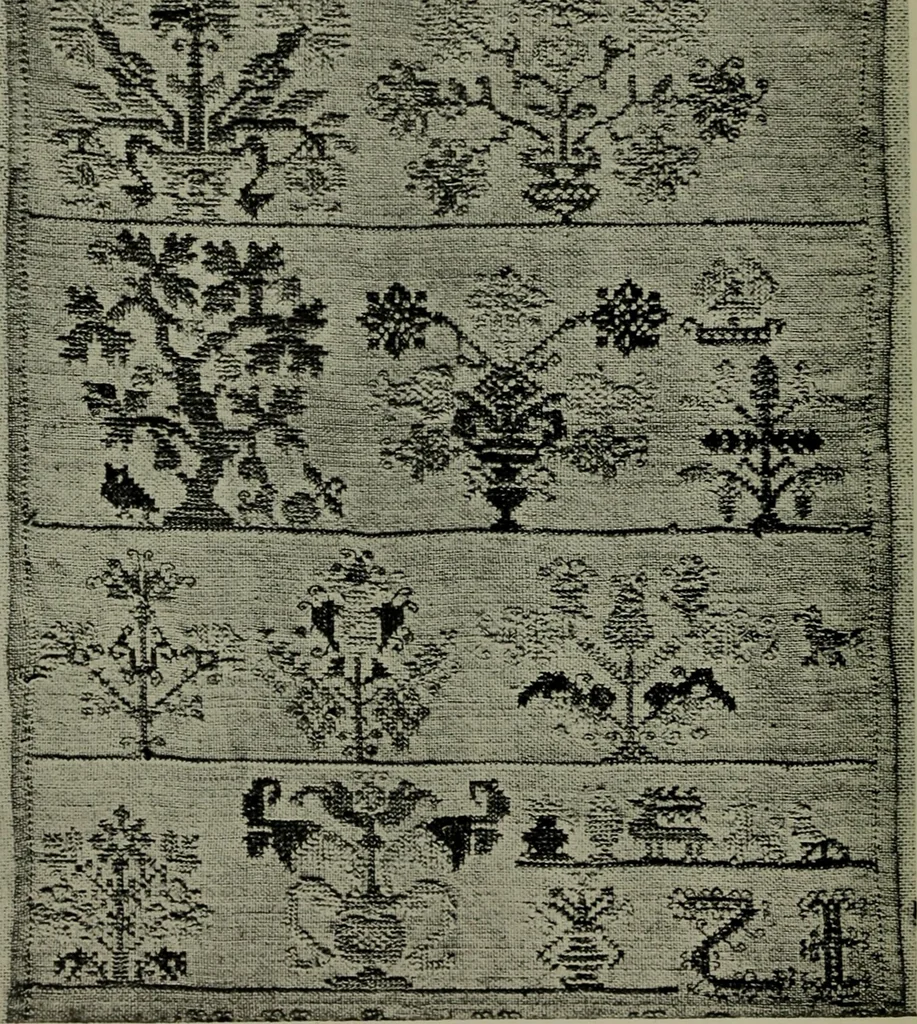 An illustration from Catalogue of samplers, with 16 illustrations, 1922, leaf 83