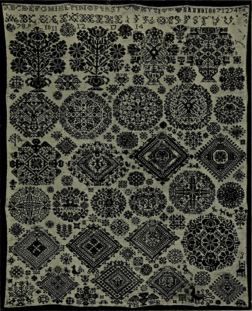 An illustration from Catalogue of samplers, with 16 illustrations, 1922, leaf 84
