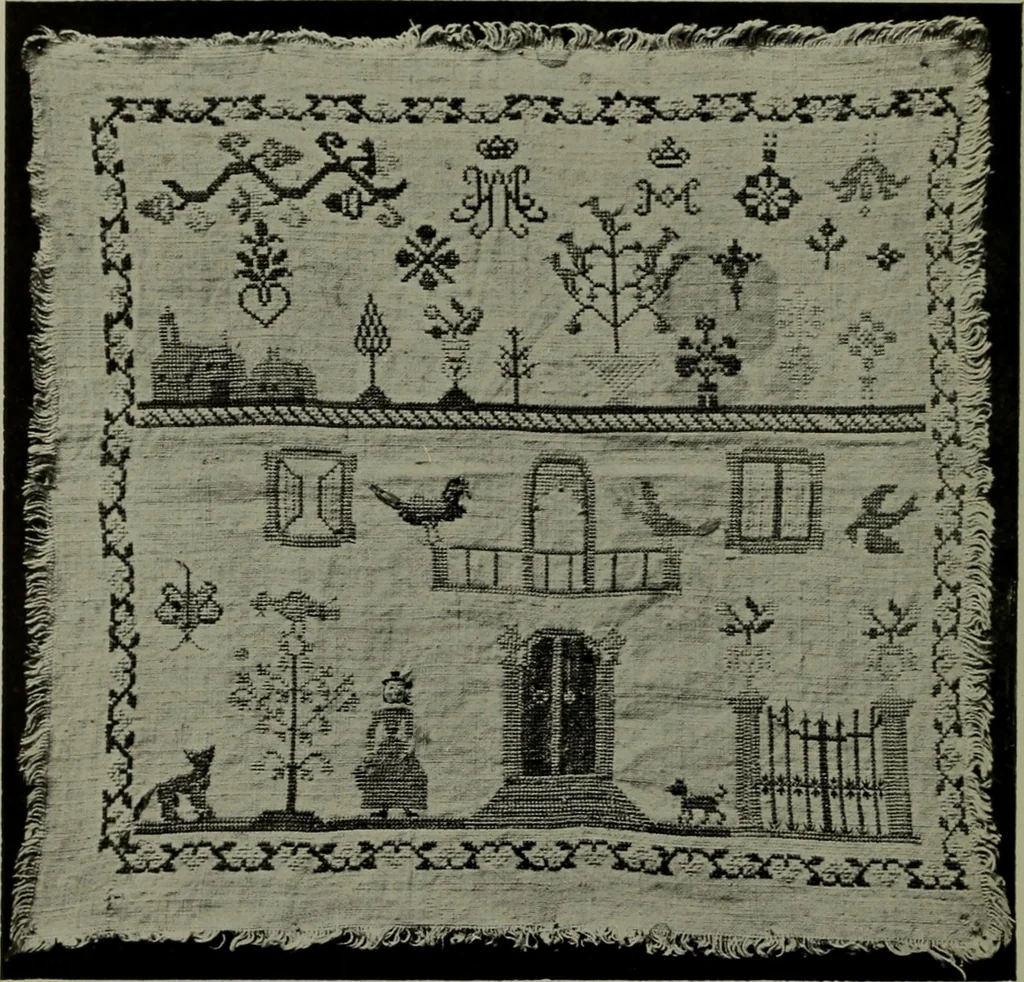 An illustration from Catalogue of samplers, with 16 illustrations, 1922, leaf 85