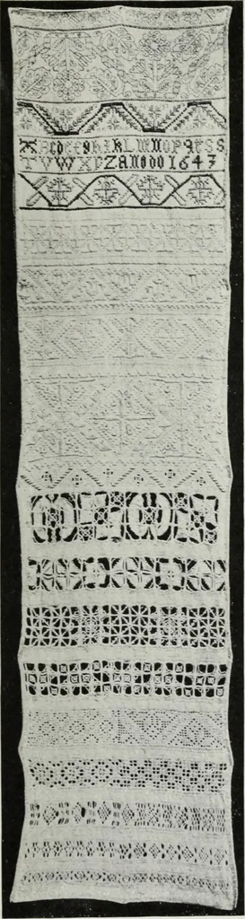 An illustration from Catalogue of samplers, 1915, leaf 68