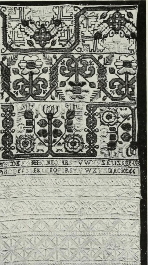 An illustration from Catalogue of samplers, 1915, leaf 68