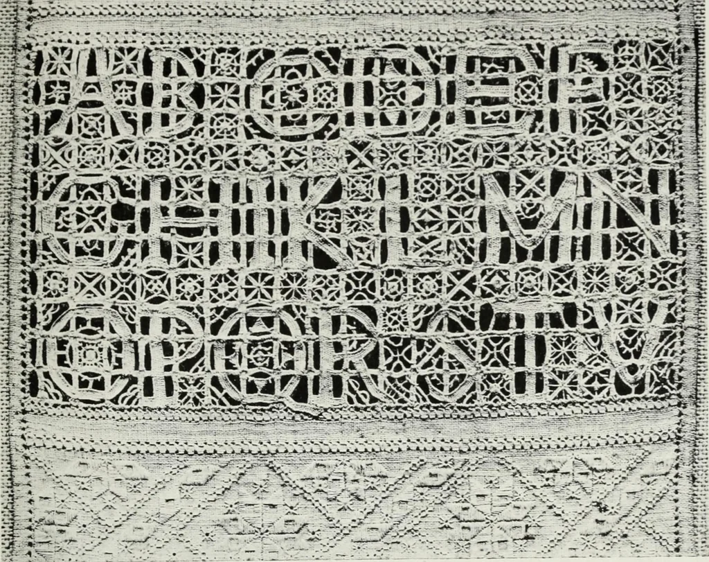 An illustration from Catalogue of samplers, 1915, leaf 74