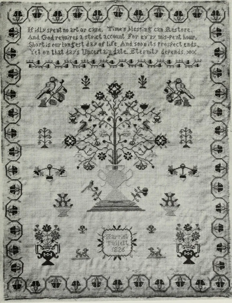 An illustration from Catalogue of samplers, 1915, leaf 76