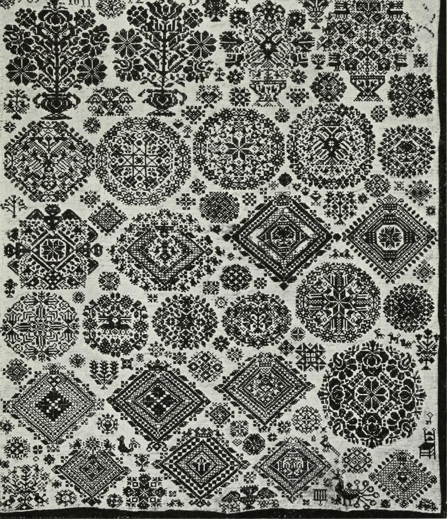 An illustration from Catalogue of samplers, 1915, leaf 82