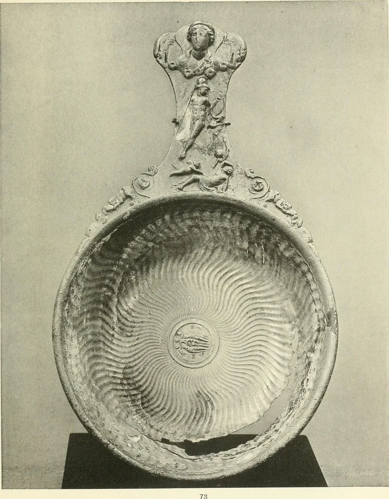 An illustration from Catalogue of the silver plate (Greek, Etruscan and Roman) in the British Museum, 1921, leaf 116