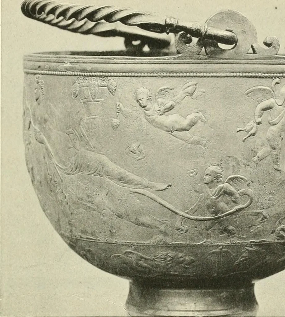 An illustration from Catalogue of the silver plate (Greek, Etruscan and Roman) in the British Museum, 1921, leaf 118