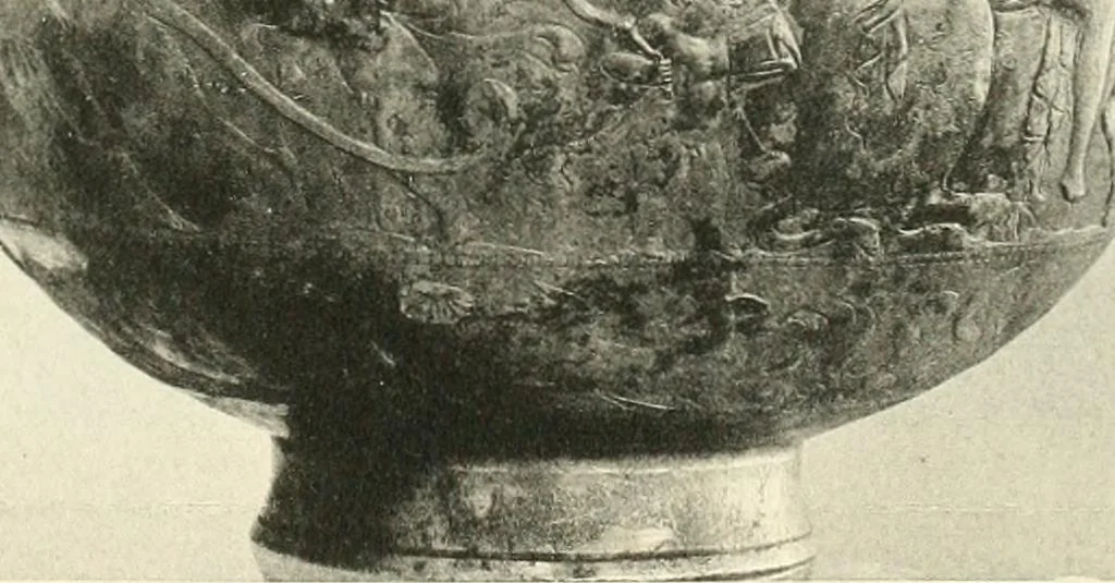 An illustration from Catalogue of the silver plate (Greek, Etruscan and Roman) in the British Museum, 1921, leaf 118
