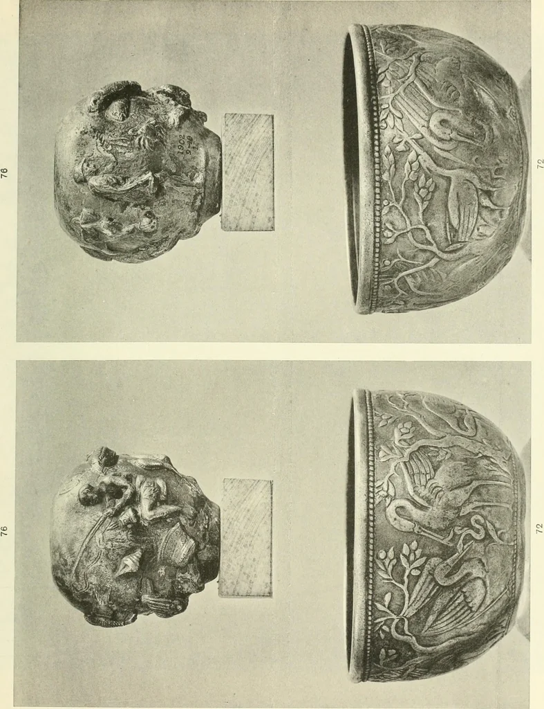 An illustration from Catalogue of the silver plate (Greek, Etruscan and Roman) in the British Museum, 1921, leaf 122