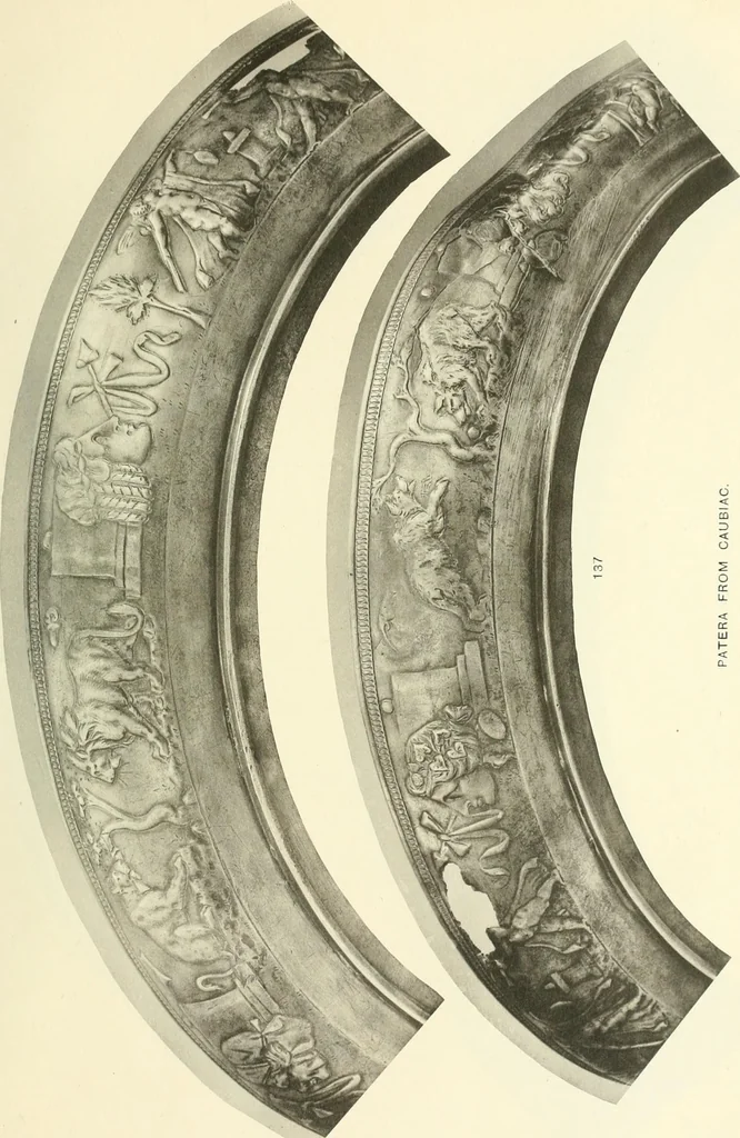 An illustration from Catalogue of the silver plate (Greek, Etruscan and Roman) in the British Museum, 1921, leaf 138